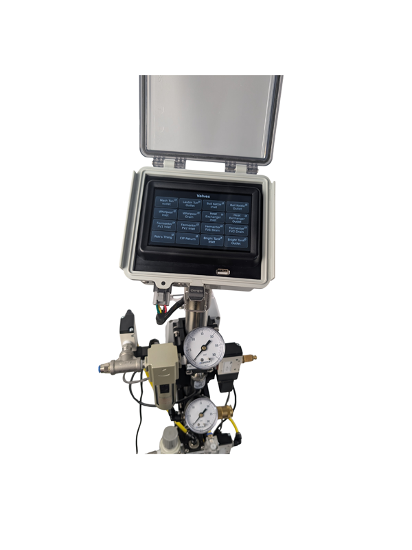 Industrial glycol cooling unit for fermentation tanks